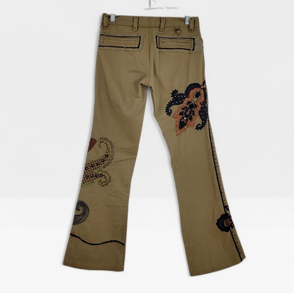 NWT BIYA Johnny Was Two Ten Ten Five Embroidered Studded Flare Bootcut Jeans 4 - Picture 6 of 13